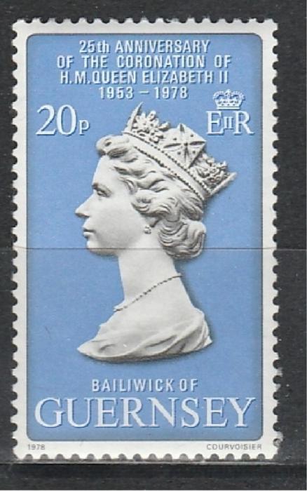 Гернси 1978, 25 лет Коронации Елизаветы II, 1 марка)